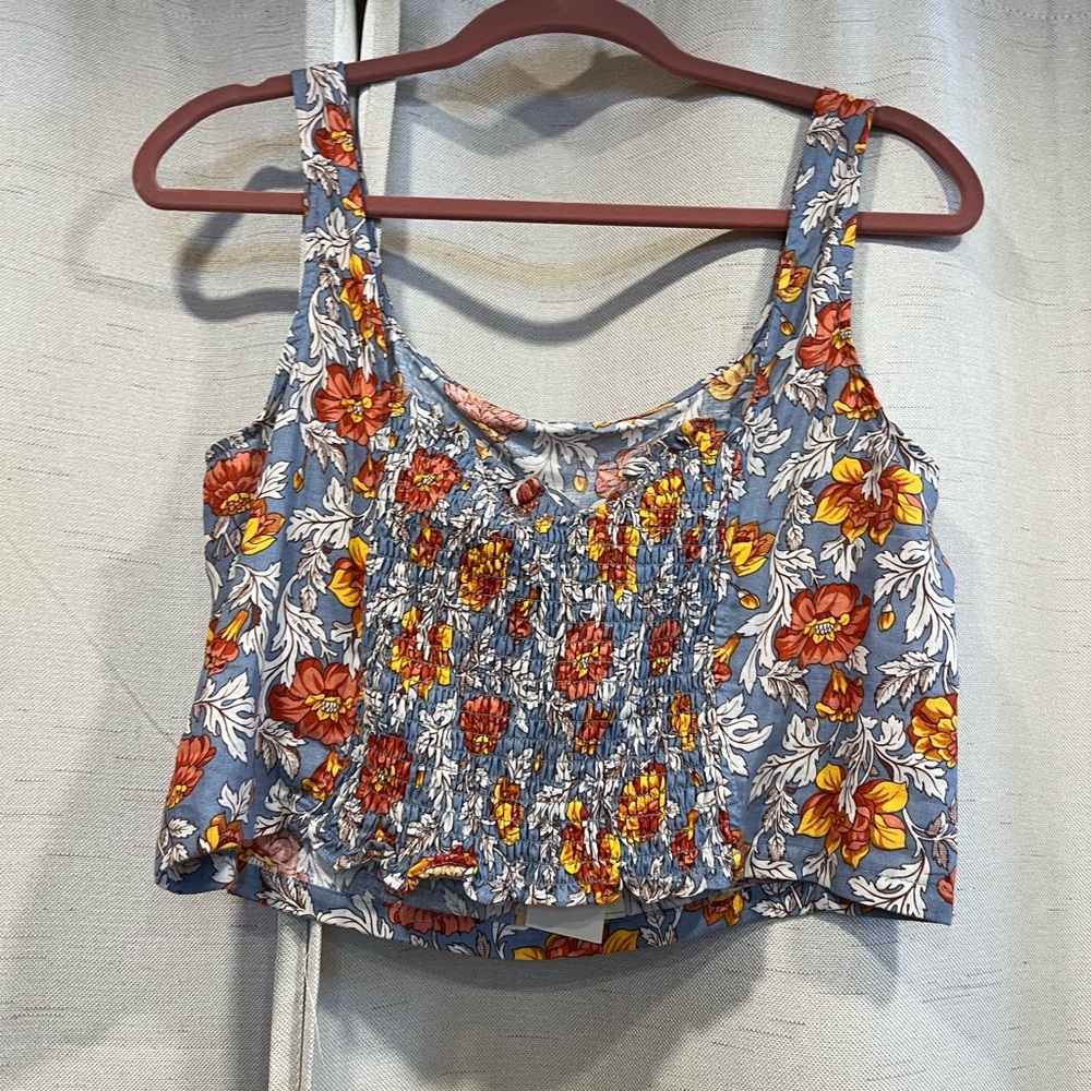 Rachel Zoe Floral Crop Tank size small NWT - Picture 2 of 4
